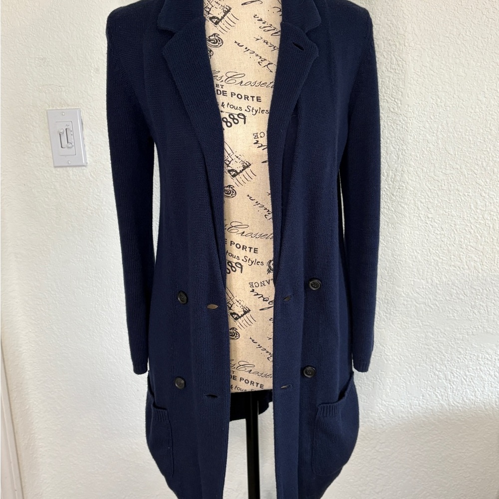 Theory Long Navy Sweater S/P